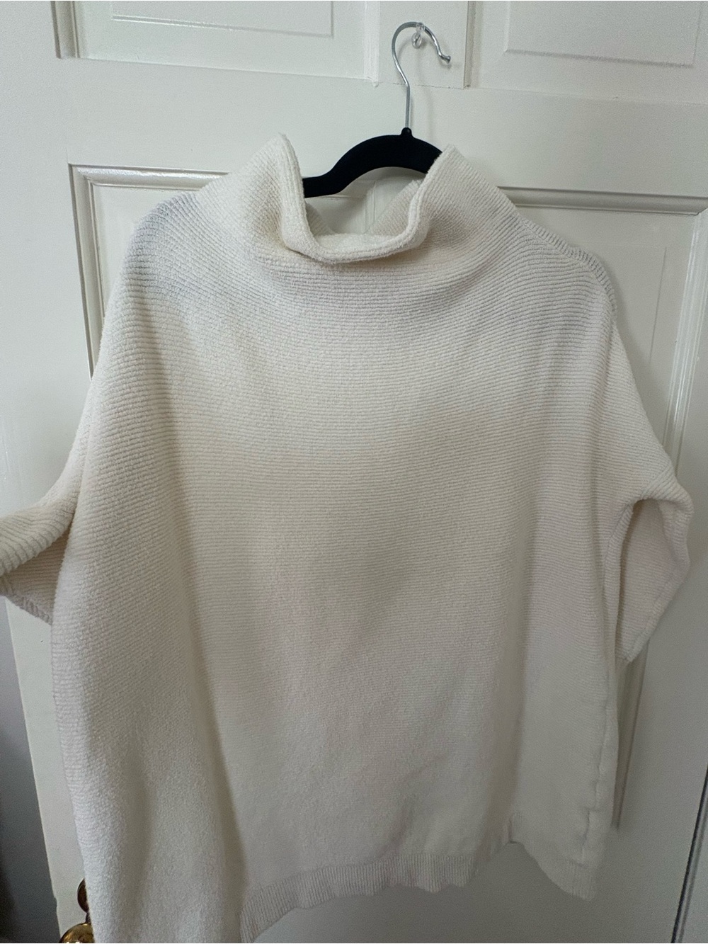Free People Cream Turtleneck Sweater